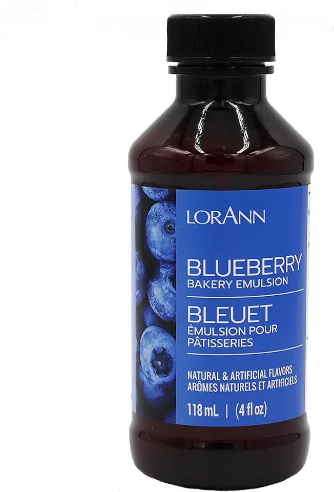 Lorann Oils Blueberry Bakery Emulsion: Realistic Blueberry Flavor, Perfect for Elevating Berry Notes in Baked Goods, Gluten-Free, Keto-Friendly, Blueberry Extract Substitute Essential for Your Kitchen