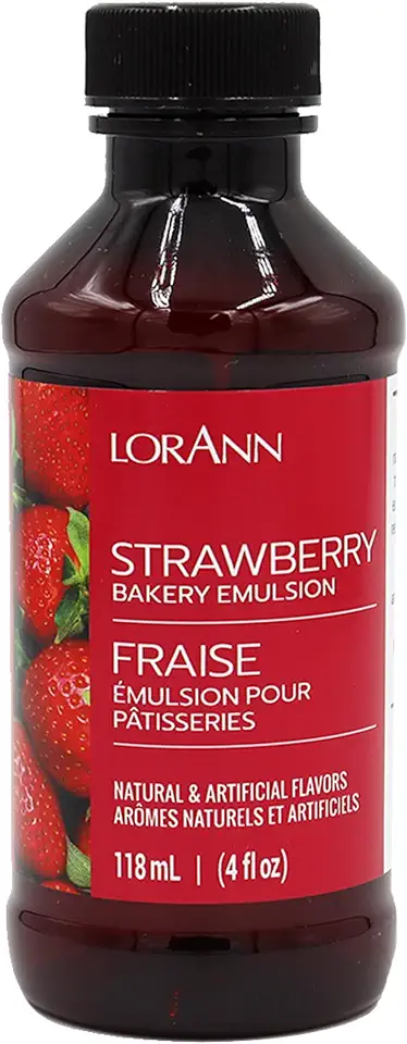 LorAnn Strawberry Bakery Emulsion, 4 ounce bottle