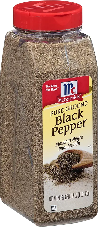 McCormick Pure Ground Black Pepper, 16 oz