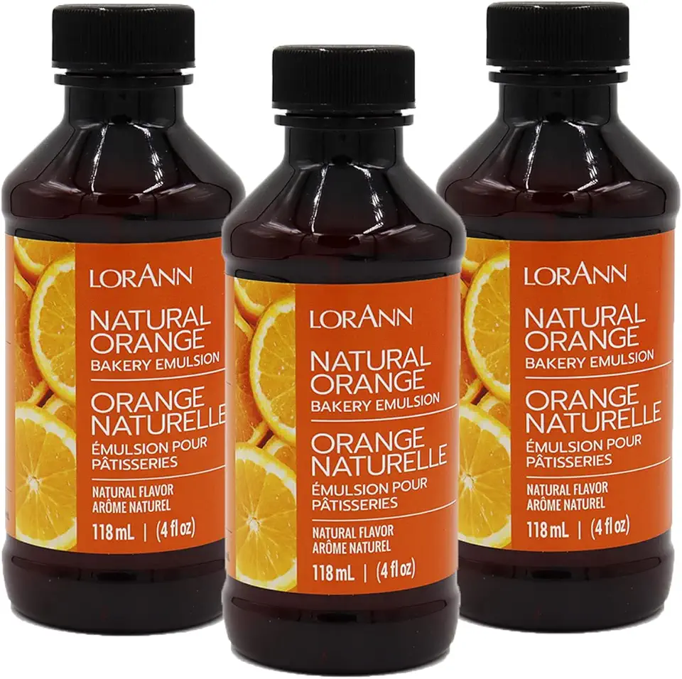 LorAnn Orange Bakery Emulsion, 4 ounce bottle - 3 Pack