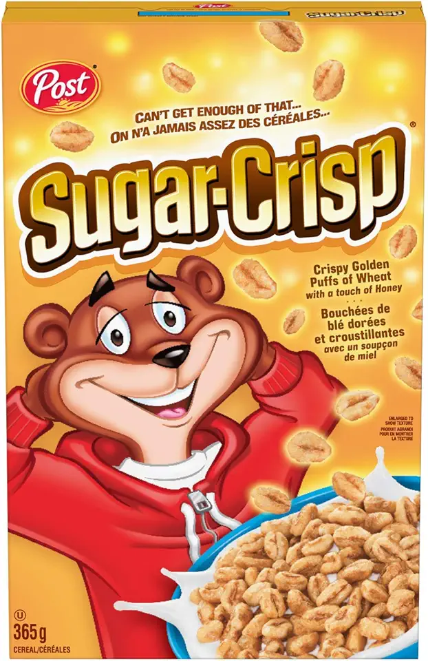 Post Sugar Crisp Cereal, 365g/12.9oz, (Imported from Canada)