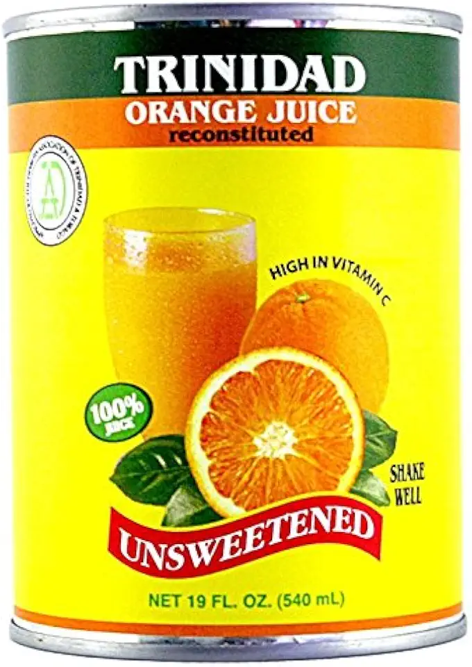 Trinidad Orange Unsweetened Juice - 19 0z. 6pk