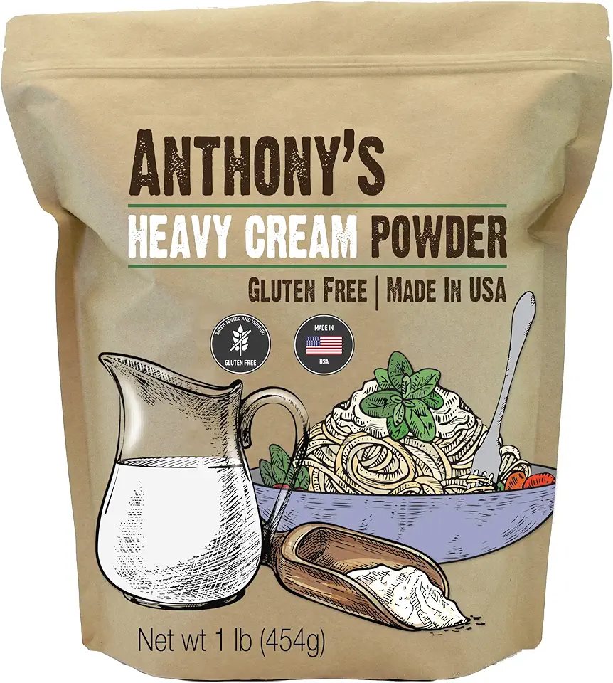 Anthony&#x27;s Heavy Cream Powder, 1 lb, Gluten Free, Non-GMO, Keto Friendly, Product of USA