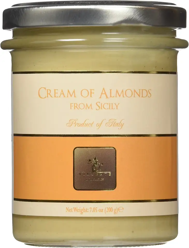 Vincente Sicilian Cream of Almonds Nut Spread, 7.05 Ounce