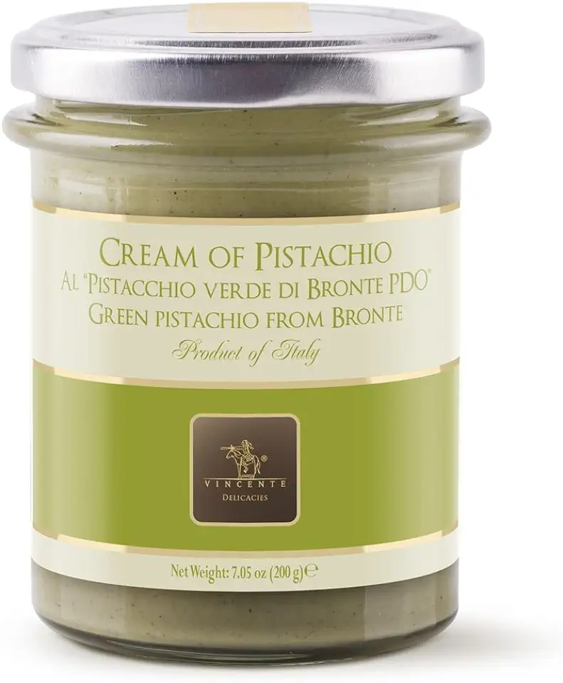 Vincente Sicilian Cream of Pistachio Nut Spread, 7.05 Ounce