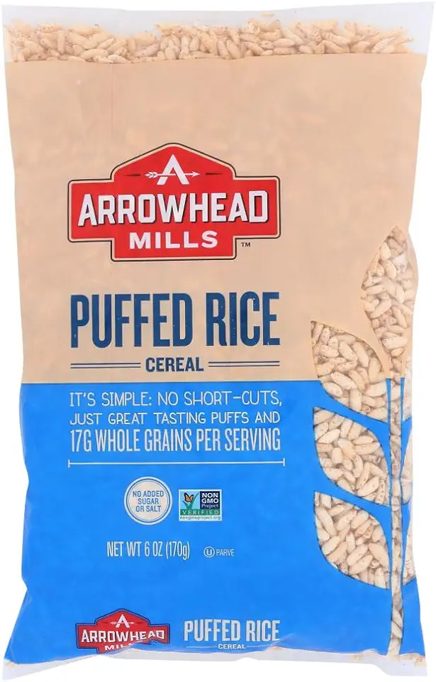 Arrowhead Mills Puffed Rice Cereal, 6 oz (Pack of 4)