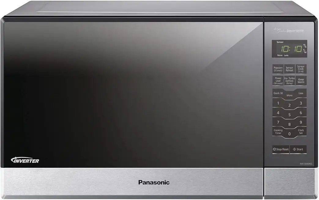 Panasonic Microwave Oven NN-SN686S Stainless Steel Countertop/Built-In with Inverter Technology and Genius Sensor, 1.2 Cubic Foot, 1200W