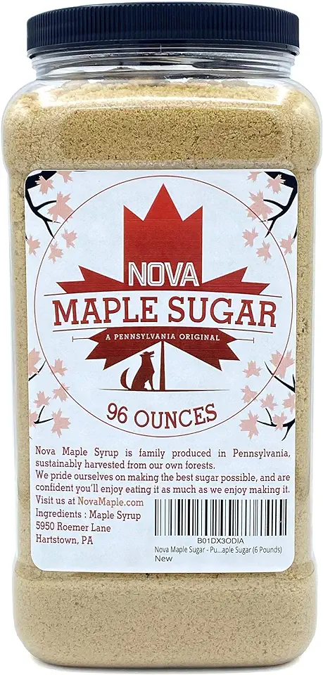 Nova Maple Sugar - Pure Grade-A Maple Sugar (6 Pounds)