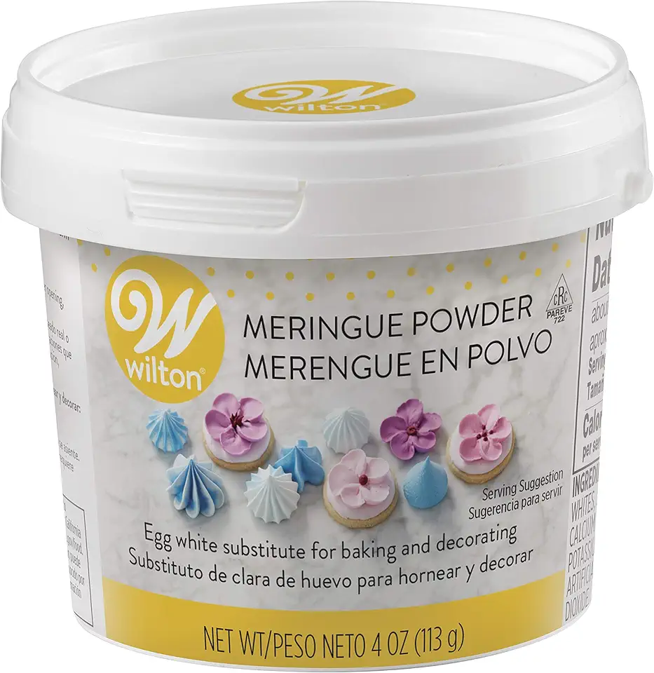 Wilton Meringue Powder Egg White Substitute, Artificial Flavor, 4 Oz