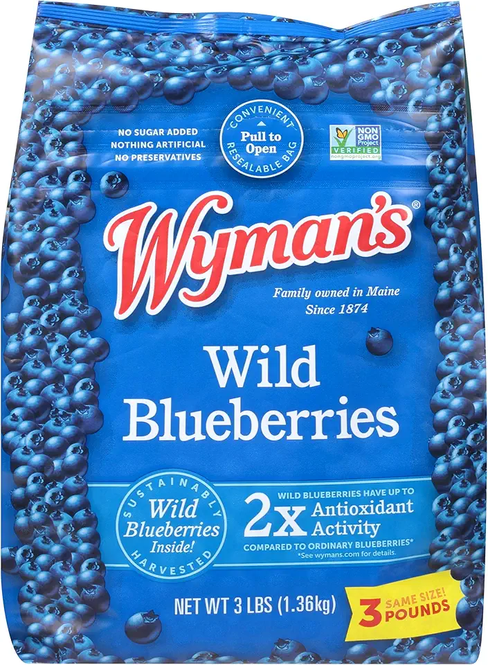 Wyman&#x27;s Wild Blueberries, 3 lb (frozen)