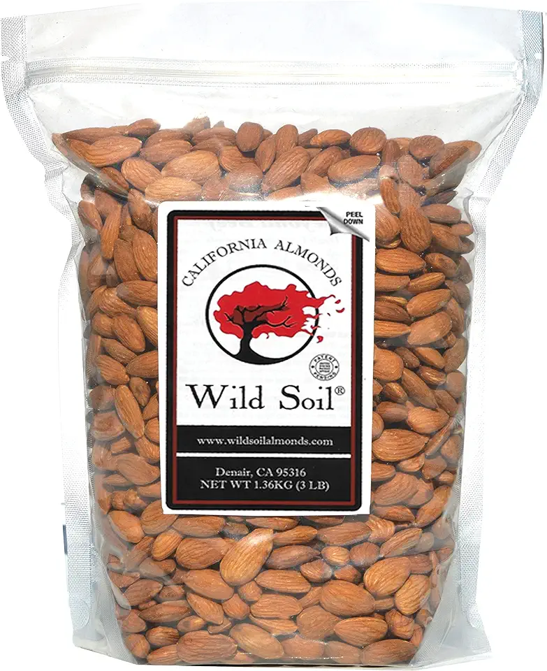 Wild Soil Beyond Almonds, Unflavored– 20% Higher Protein Than Other Almonds, Distinct and Superior to Organic, Raw