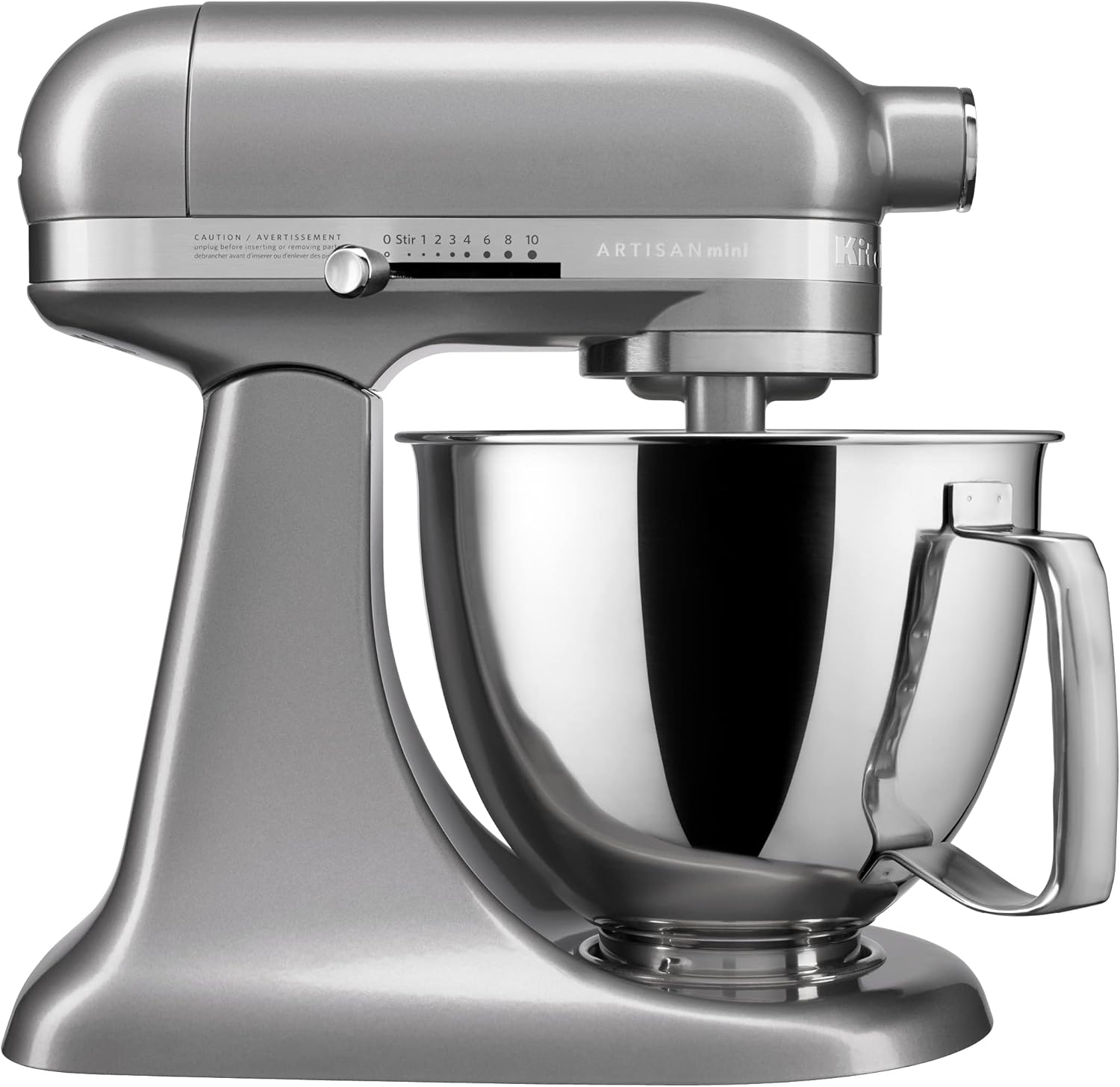 KitchenAid Artisan Mini 3.5 Quart Tilt-Head Stand Mixer - KSM3316X - Contour Silver