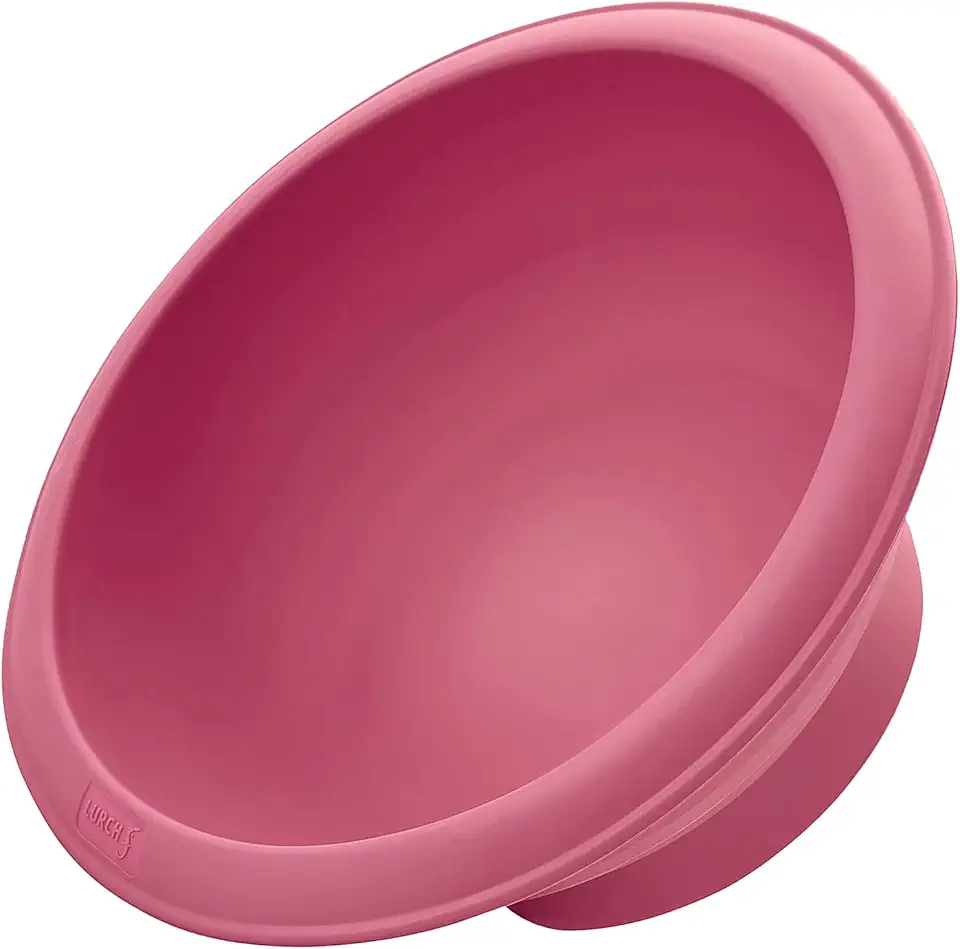 LURCH Germany Flexiform Silicone Hemisphere Pan - Dome Baking Mold for Any Ball Shaped Cake - Half Sphere Baking Mold for Chocolate, Cake, Jelly, Pudding - Ø 7 Inch - Pink