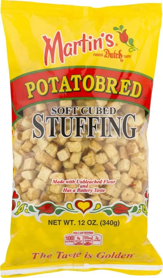 Martin&#x27;s Potatobred Soft Cubed Stuffing- 12 oz (4 bags)