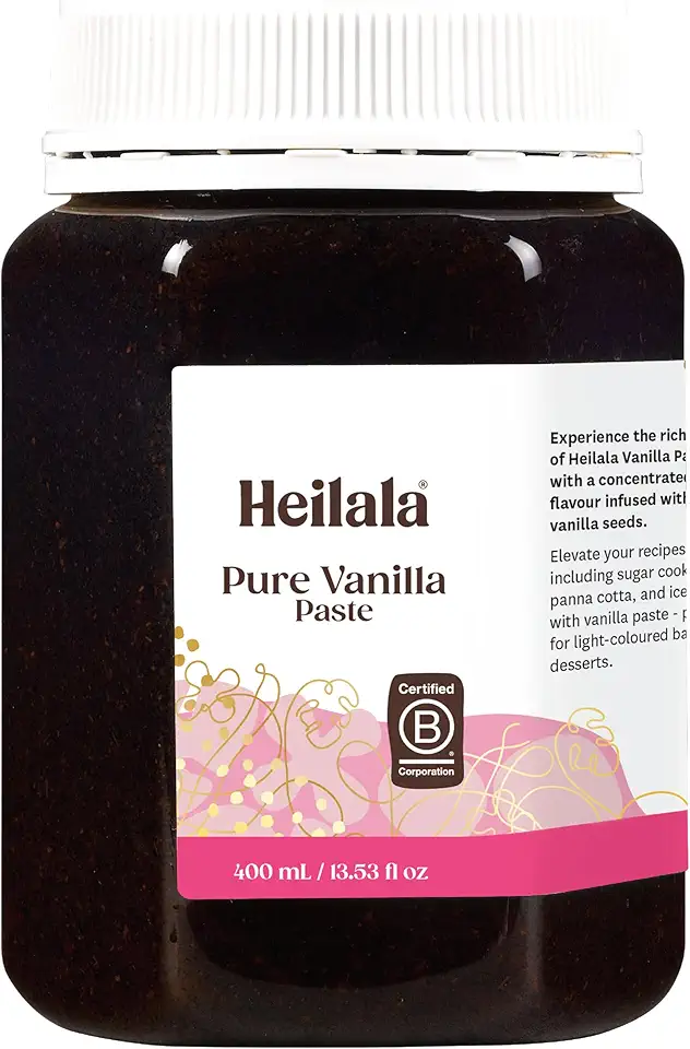 Vanilla Bean Paste for Baking - Heilala Vanilla, the Choice of the World&#x27;s Best Chefs and Bakers, Made Using Sustainably and Ethically Sourced Vanilla Pods, Value Size - 13.52 fl oz