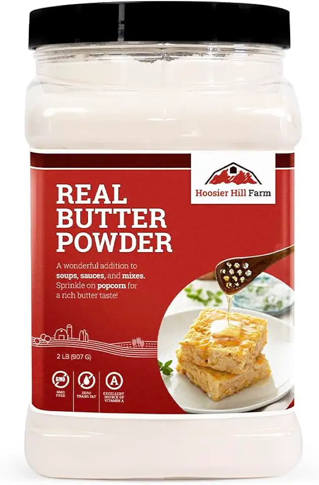 Hoosier Hill Farm Real Butter Powder, 2LB (Pack of 1)