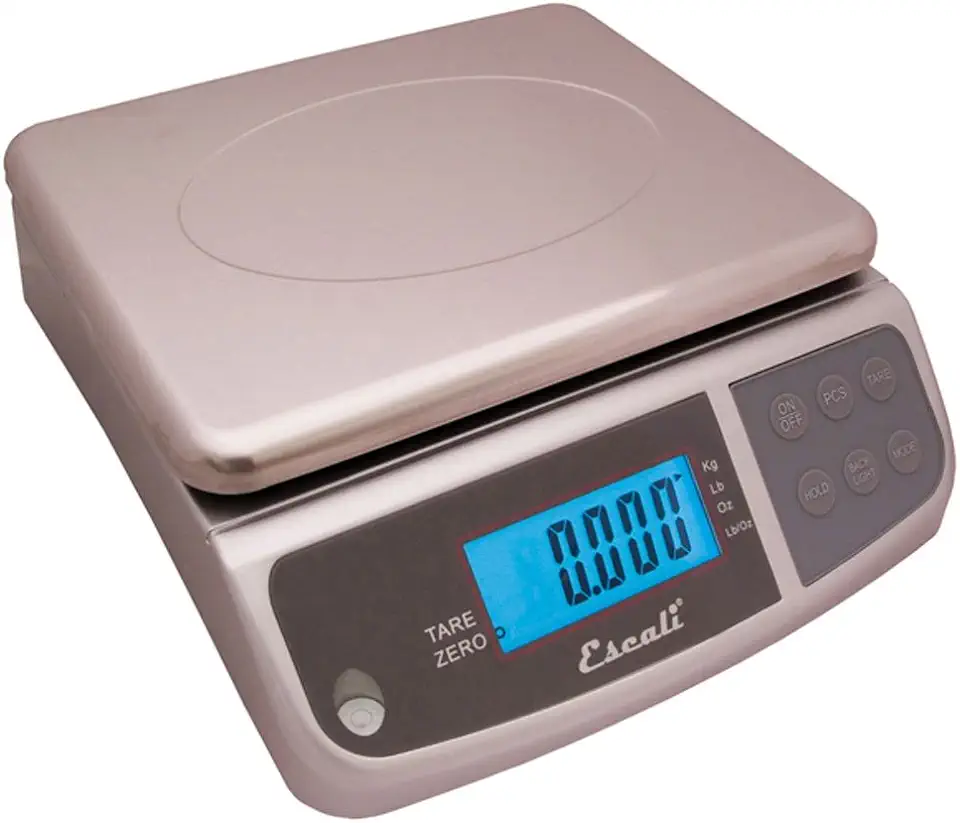 San Jamar Digital Food Scale, Battery Operated with 66 Pound Capacity for Cooking, Baking, Meal Prep, Diet Tracking, Stainless Steel, 6.82 Pounds, Silver