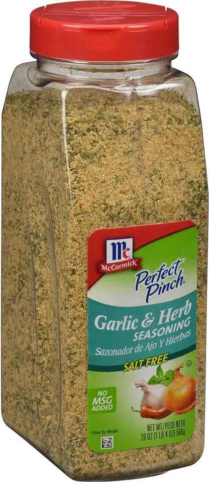 McCormick Perfect Pinch Garlic &amp; Herb Seasoning, 19 oz - One 19 Ounce Container of Garlic Herb Seasoning to Add Zesty Flavor to Chicken, Pasta, Salads and More