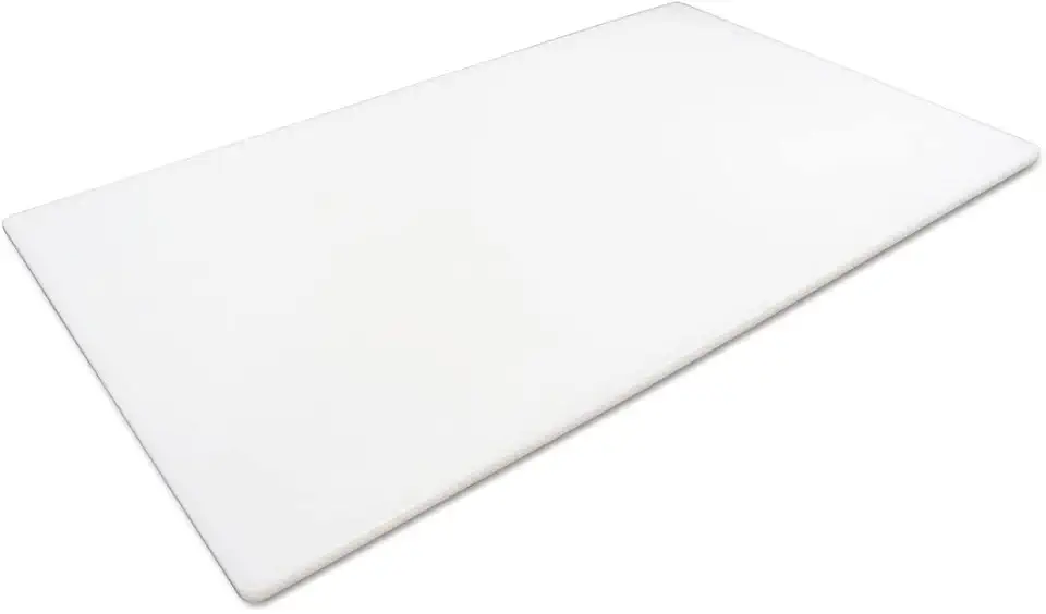 Thirteen Chefs Cutting Boards for Kitchen - 30 x 18 x 0.5&quot; White Color Coded Plastic Cutting Board with Non Slip Surface - Dishwasher Safe Chopping Board