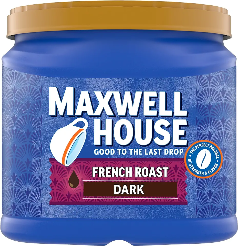 Maxwell House French Roast Dark Roast Ground Coffee (25.6 oz Canister)