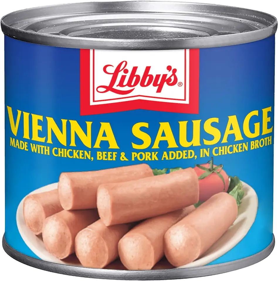 Libby&#x27;s Vienna Sausage in Chicken Broth, Canned Sausage, 4.6 OZ (Pack of 24)