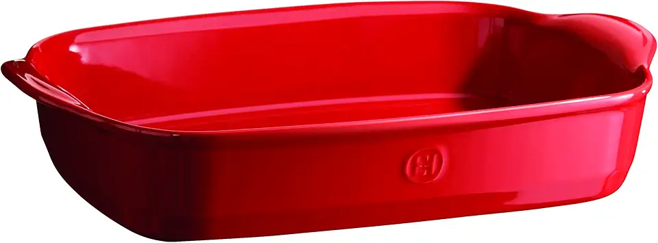 Emile Henry 16.5&quot; x 10.6&quot; Large Rectangular Baking Dish - Ultime Collection | Burgundy