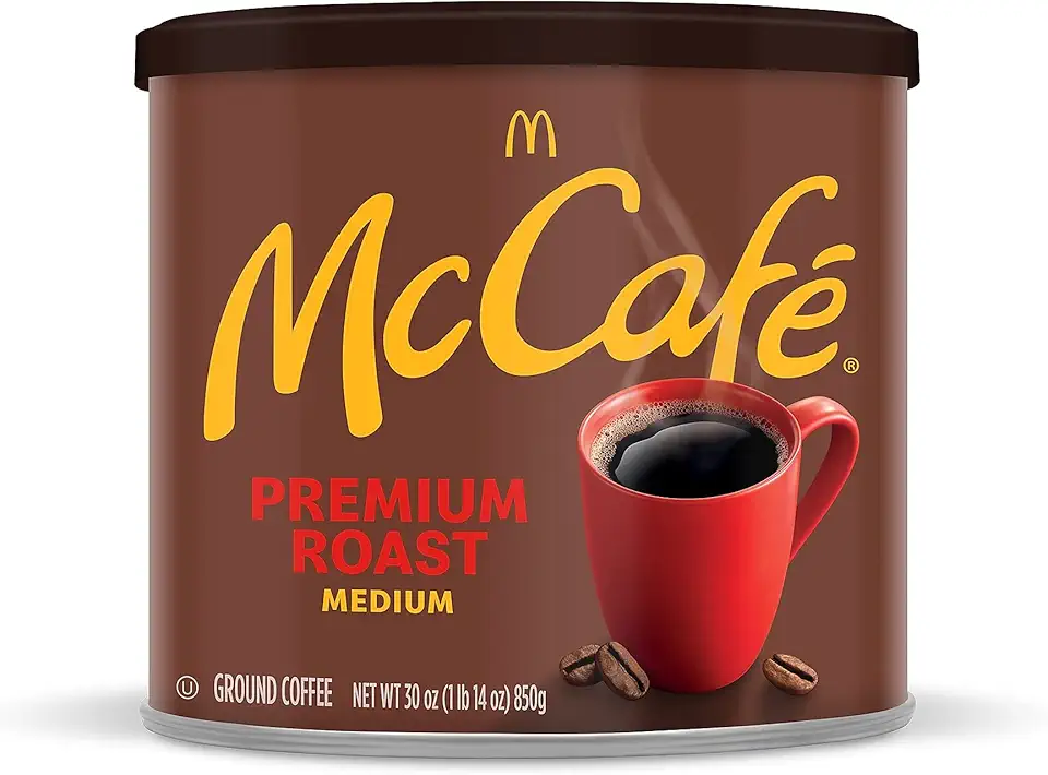 McCafe Premium Roast, Medium Roast Ground Coffee, 30 oz Canister