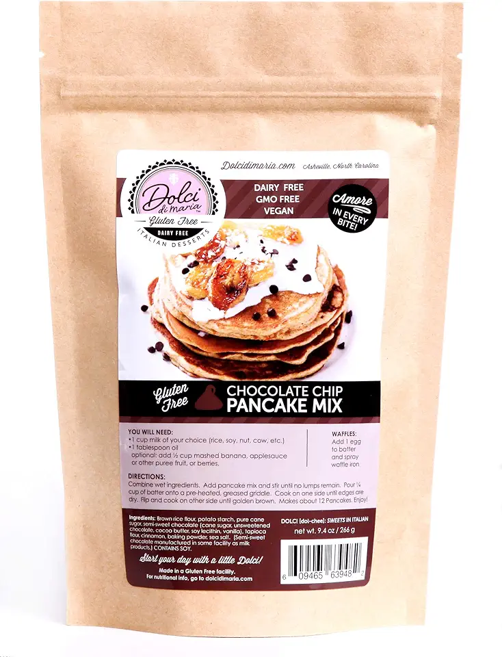 Dolci di Maria Gluten Free Chocolate Chip Pancake Mix