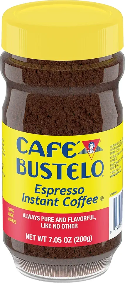 Cafe Bustelo Espresso Instant Coffee, 7.05 Ounce - 12 per case.