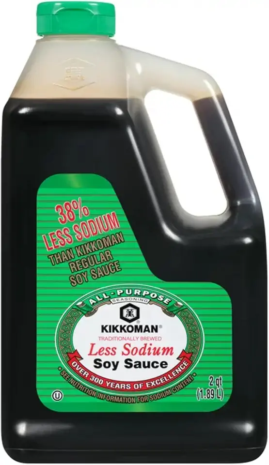 Kikkoman Lite Soy Sauce, 64-Ounce Bottle