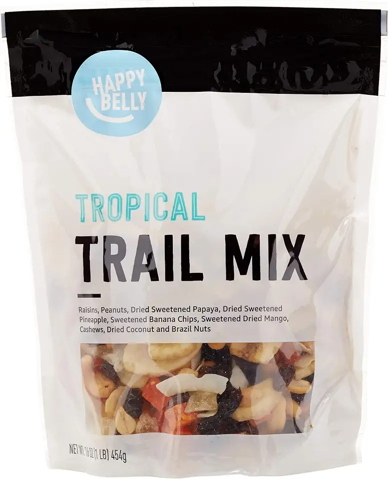 Amazon Brand - Happy Belly Tropical Trail Mix, 1 pound (Pack of 1)