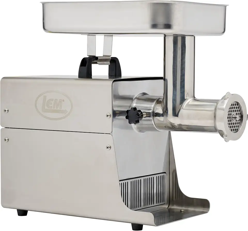 LEM Products BigBite #8 Meat Grinder, 0.50 HP Stainless Steel Electric Meat Grinder Machine, Ideal for Regular Use