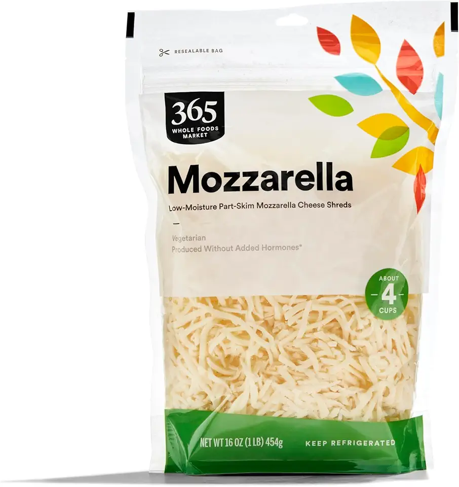 365 by Whole Foods Market, Mozzarella Shred, 16 Ounce