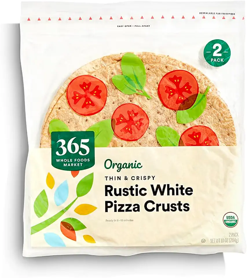 365 by Whole Foods Market, Pizza Dough Rustic White Thin And Crispy Organic, 10 Ounce