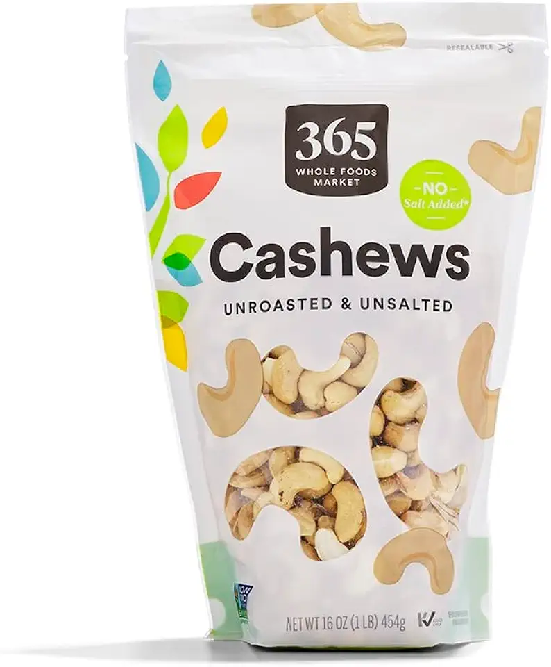 365 by Whole Foods Market, Raw Cashews, 16 Ounce