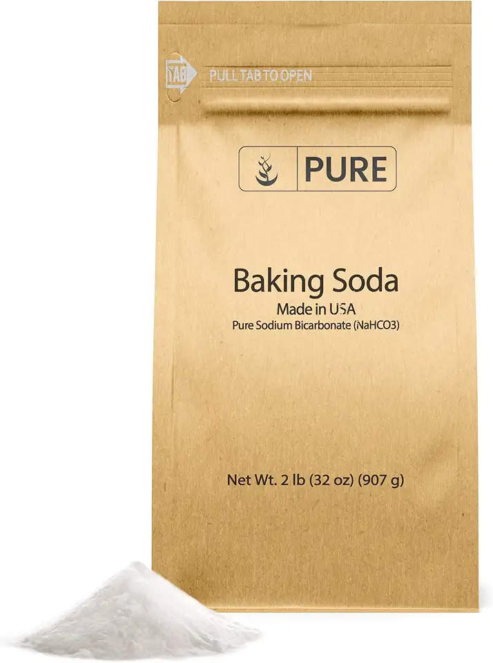 Pure Original Ingredients Baking Soda (2 lb) Sodium Bicarbonate (NaHCO3), Always Pure, No Fillers Or Additives.