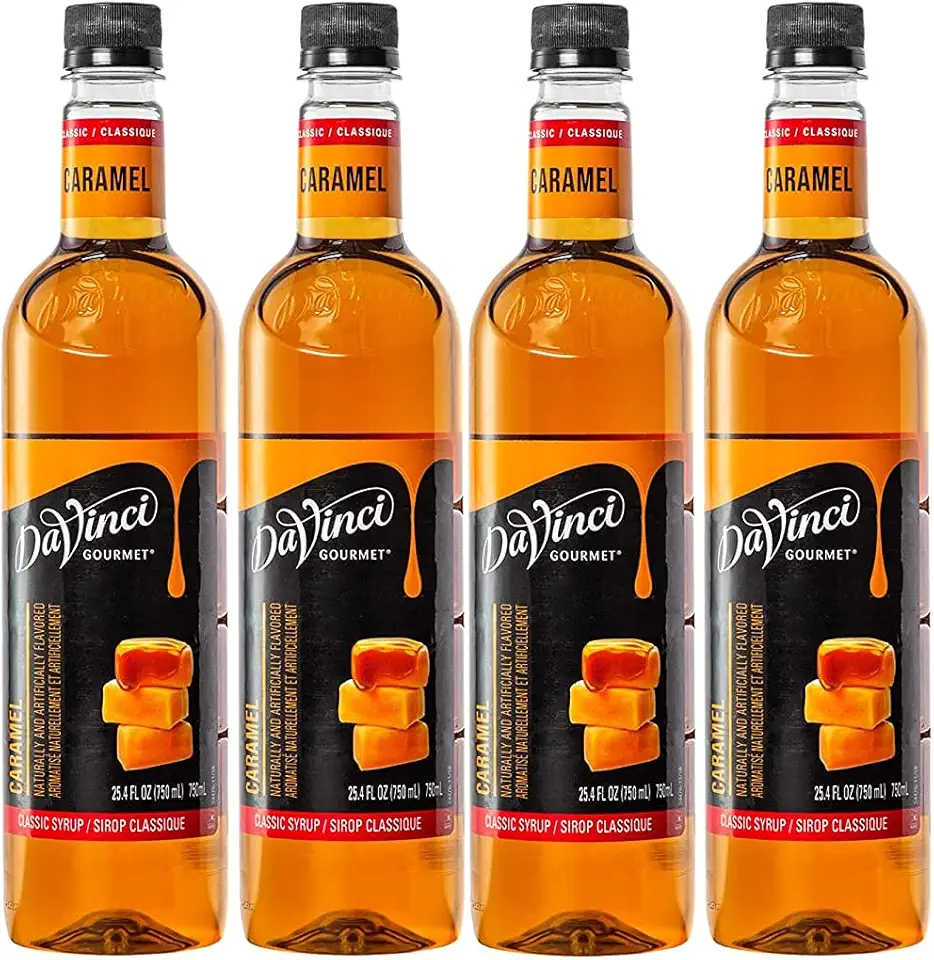 DaVinci Gourmet Classic Caramel Syrup, 25.4 Fluid Ounce (Pack of 4)