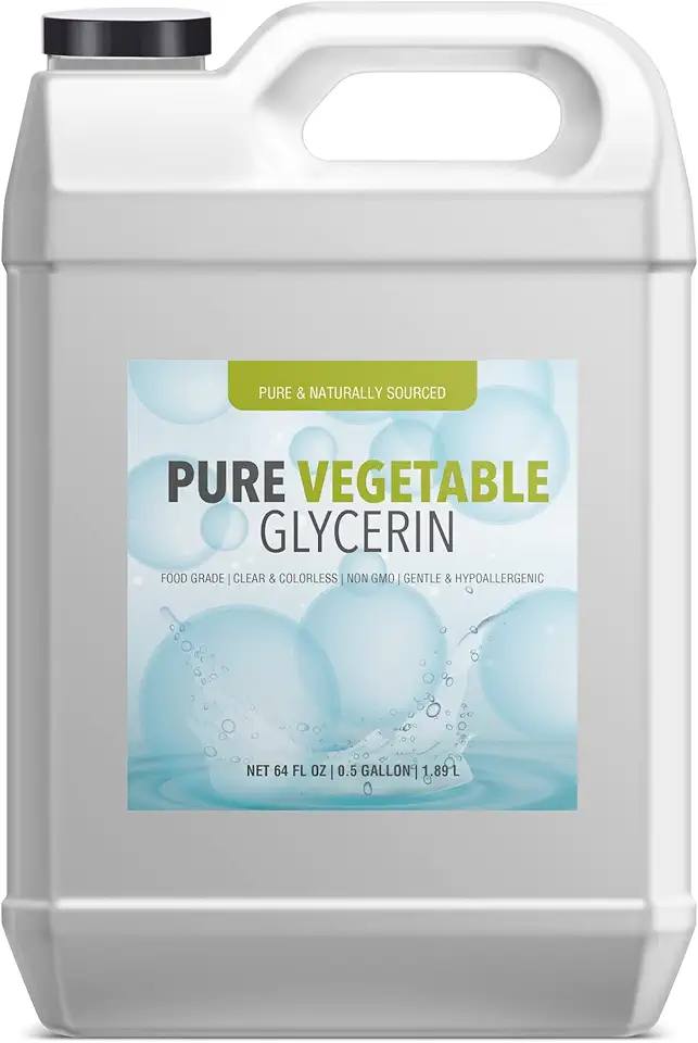 PURE ORIGINAL INGREDIENTS Vegetable Glycerin (1 Gallon) Food Grade, Vegan, Hypoallergenic, Odorless, Colorless