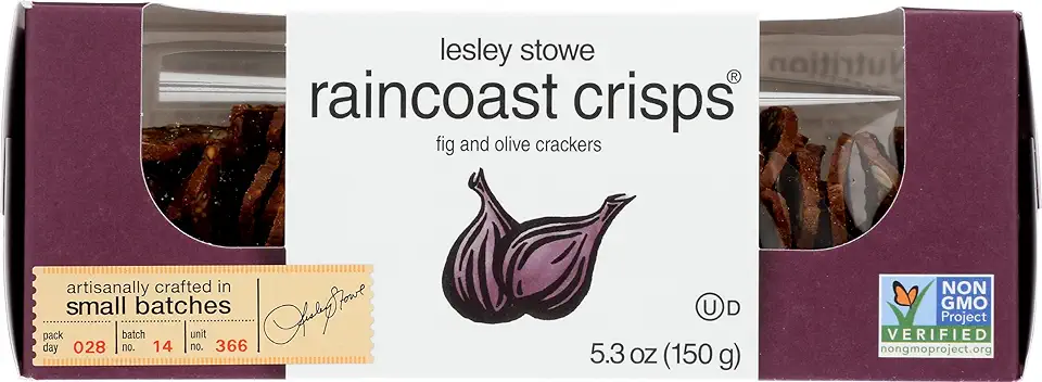 Lesley Stowe Crisps Fig and Olive, 5.3 oz