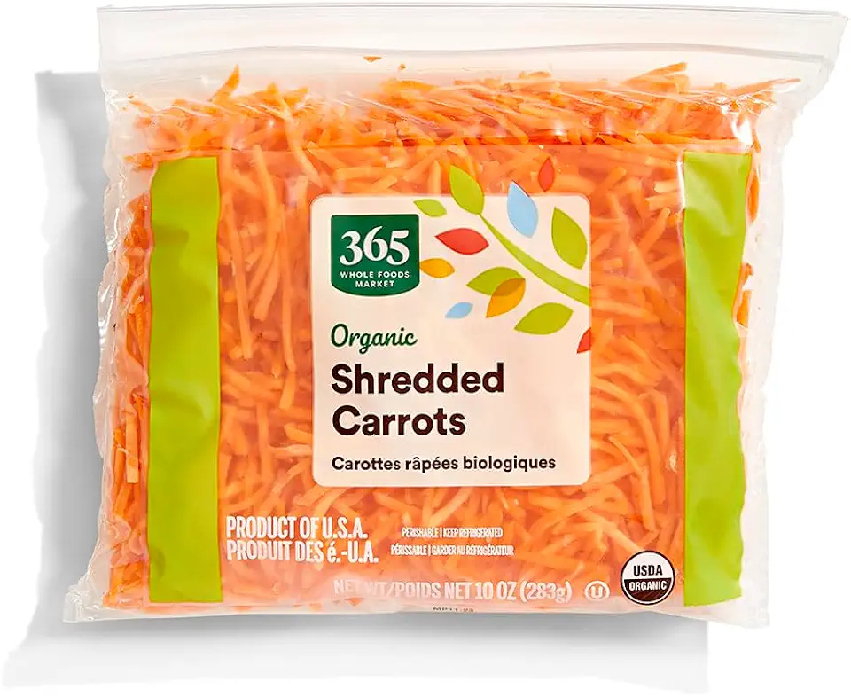 365 by Whole Foods Market, Organic Shredded Carrots, 10 Ounce