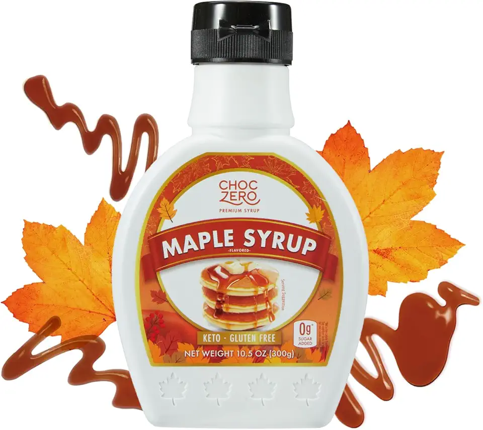 ChocZero Maple Syrup, Sugar Free, Low Carb, Sugar Alcohol Free, Gluten Free, No Preservatives, Non-GMO Dessert and Breakfast Topping Syrup, 10.5oz (Pack of 1)