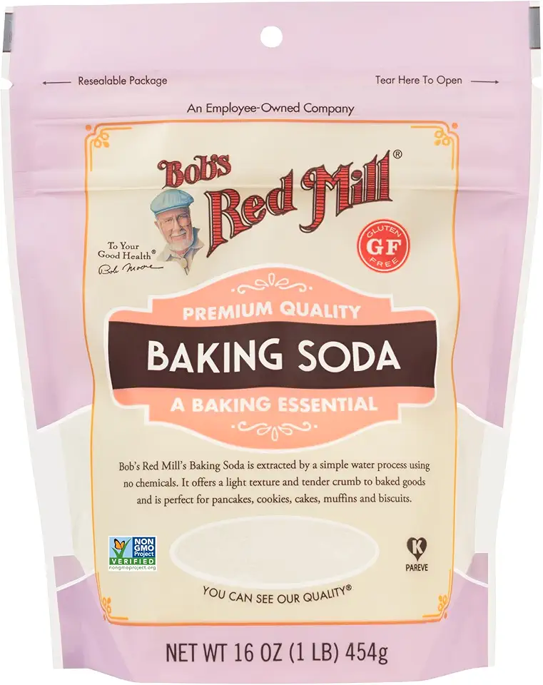 Bob&#x27;s Red Mill Baking Soda - 1 Pound (Pack of 1), Non GMO, Gluten Free, Vegan, Kosher, Paleo Friendly