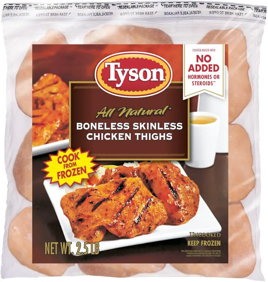 Tyson® Boneless Skinless Chicken Thighs, 2.5 lb. (Frozen)