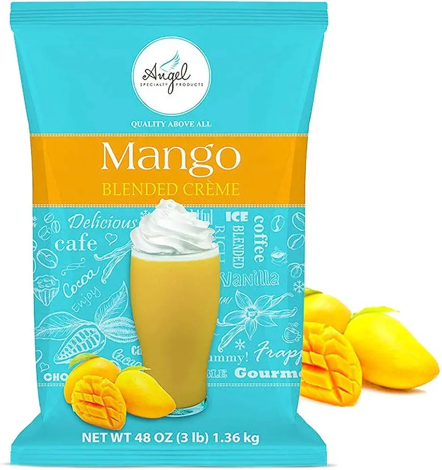 Angel Specialty Products, Blended Smoothie, Instant Frappe Powder Drink Mix, 3-Pound Bag, Mango [34 Servings]