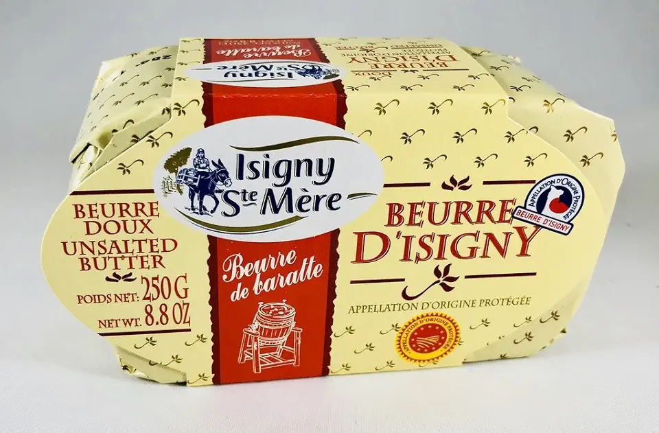 Beurre D&#x27;Isigny French AOP Unsalted Butter