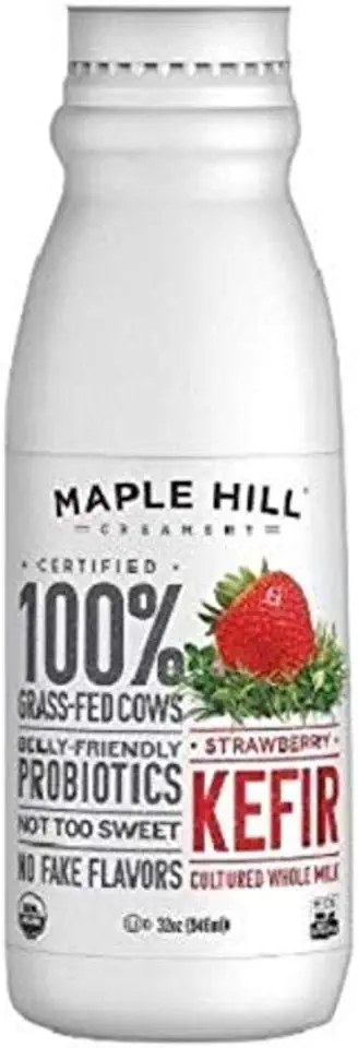 Maple Hill Creamery Kefir, Strawberry, 32 Ounce (Pack of 6)