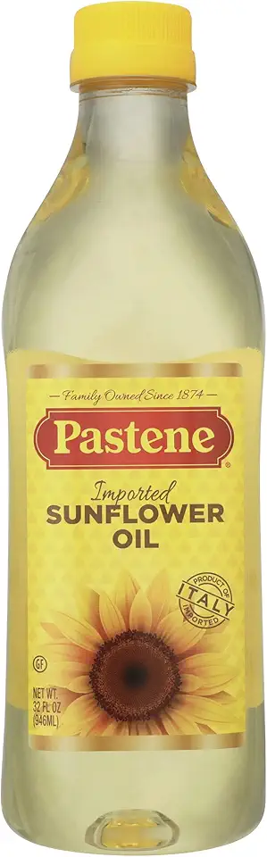 Pastene Sunflower Oil, 32 Ounce (Pack of 6)