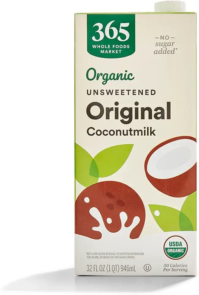 365 by Whole Foods Market, Organic Unsweet Original Coconut Milk, 32 Fl Oz