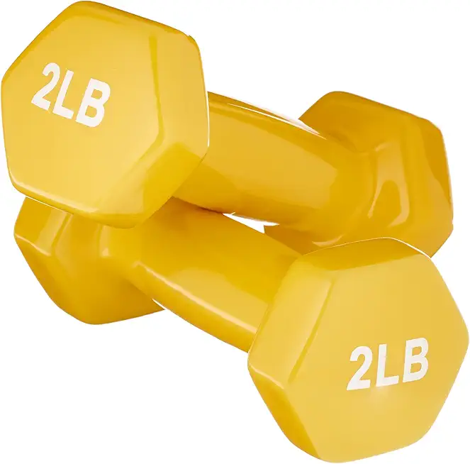 Amazon Basics Vinyl Coated Dumbbell Hand Weights