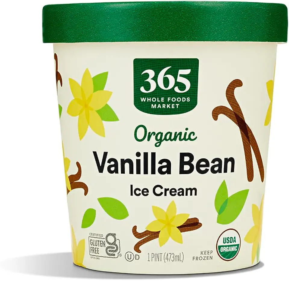 365 by Whole Foods Market, Ice Cream Vanilla Bean Organic, 16 Ounce